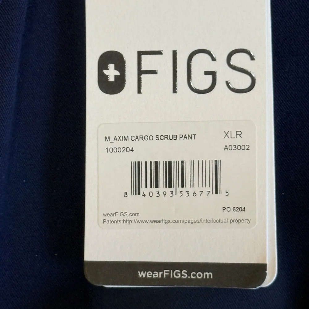 Figs Axim Cargo Men’s Scrub Pants Navy XL